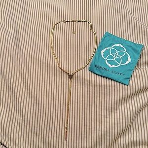 NWOT Kendra Scott Gold Starla Y Necklace